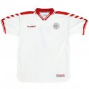 Thailande Maillot De Foot Danemark Exterieur Retro 1998 Blanc Pas Cher