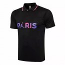 Polo Paris Saint Germain 2021-2022 Noir Purpura Pas Cher