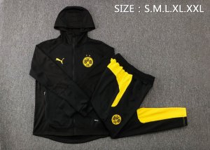 Sweat Shirt Capuche Borussia Dortmund 2022-2023 Noir Jaune Pas Cher