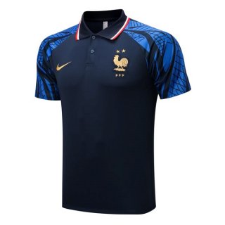 Polo France 2022-2023 Bleu Pas Cher