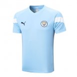 Maillot De Foot Entrainement Manchester City 2022-2023 Bleu Pas Cher