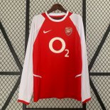 Thailande Maillot Arsenal Domicile ML Retro 2002 2004