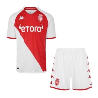 Maillot De Foot AS Monaco Domicile Enfant 2022-2023 Pas Cher