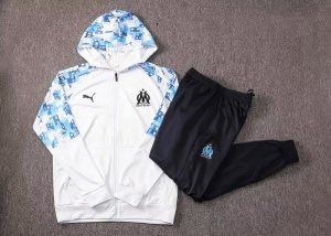 Sweat Shirt Capuche Marseille 2021-2022 Blanc Pas Cher