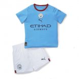 Maillot De Foot Manchester City Domicile Enfant 2022-2023 Pas Cher