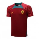 Maillot De Foot Entrainement Portugal 2022-2023 Rouge Pas Cher