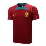 Maillot De Foot Entrainement Portugal 2022-2023 Rouge Pas Cher