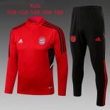 Enfant Survetement Training Bayern Munich 2023 Rouge Noir Pas Cher