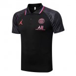 Polo PSG 2022-2023 Noir Gris Pas Cher