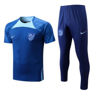 Maillot De Foot Atletico Madrid Ensemble Complet 2022-2023 Bleu Pas Cher