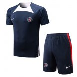 Maillot De Foot Entrainement PSG Ensemble Complet 2022-2023 Bleu Pas Cher