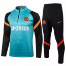 Survetement Chelsea 2021-2022 Vert Noir Orange Pas Cher