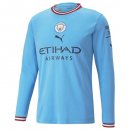 Thailande Maillot De Foot Manchester City Domicile ML 2022-2023 Pas Cher