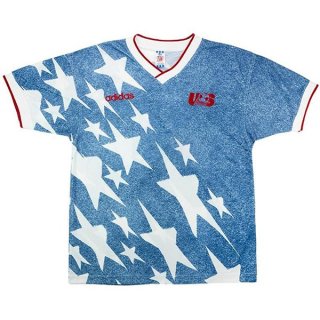 Thailande Maillot De Foot États-Unis Exterieur Retro 1994 Bleu Pas Cher