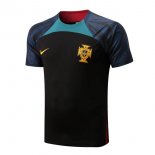 Maillot De Foot Entrenamien Portugal 2022-2023 Noir Bleu Pas Cher