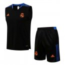 Maillot De Foot Real Madrid Sans Manches 2022 Noir 1 Pas Cher