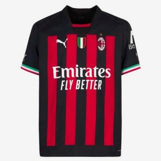 Thailande Maillot De Foot AC Milan Domicile 2022-2023 Pas Cher