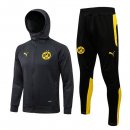 Sweat Shirt Capuche Borussia Dortmund 2022-2023 Gris Pas Cher