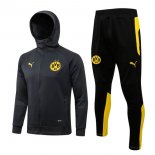 Sweat Shirt Capuche Borussia Dortmund 2022-2023 Gris Pas Cher