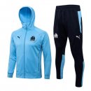 Sweat Shirt Capuche Marseille 2022-2023 Bleu Pas Cher