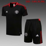 Maillot De Foot Entrainement Manchester United Ensemble Complet 2022 Noir Pas Cher