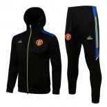 Sweat Shirt Capuche Manchester United 2021-2022 Noir Pas Cher