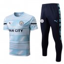 Maillot De Foot Manchester City Ensemble Complet 2022-2023 Bleu Pas Cher