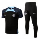 Maillot De Foot Inter Milan Ensemble Complet 2022-2023 Noir Pas Cher