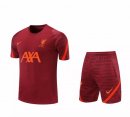 Maillot De Foot Entrainement Liverpool Ensemble Complet 2021-2022 Rouge Pas Cher