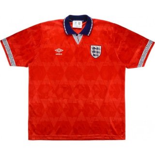 Thailande Maillot De Foot Angleterre Exterieur Retro 1990 Rouge Pas Cher