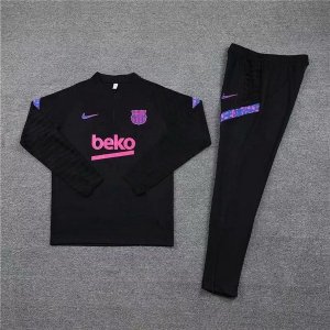 Survetement Barcelone 2021-2022 Noir Purpura Pas Cher