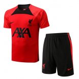 Maillot De Foot Entrainement Liverpool Ensemble Complet 2022-2023 Rouge Pas Cher