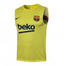 Maillot De Foot Barcelone Sans Manches 2022 Jaune Pas Cher