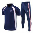 Polo Paris Saint Germain Ensemble Complet 2022-2023 Bleu Marine Pas Cher