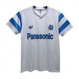 Thailande Maillot De Foot Marseille Domicile Retro 1990 Blanc Pas Cher