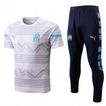 Maillot De Foot Marseille Ensemble Complet 2022-2023 Blanc Pas Cher