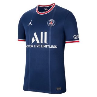 Thailande Maillot De Foot Paris Saint Germain Domicile 2021-2022 Bleu Pas Cher