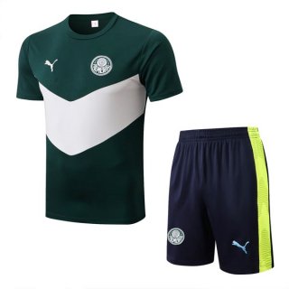 Maillot De Foot Entrainement Palmeiras Ensemble Complet 2022-2023 Vert Blanc Pas Cher