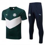 Maillot De Foot Palmeiras Ensemble Complet 2022-2023 Vert Blanc Pas Cher