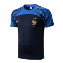 Maillot De Foot Entrenamien France 2022-2023 Bleu 1 Pas Cher