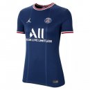 Thailande Maillot De Foot Paris Saint Germain Domicile Femme 2021-2022 Bleu Pas Cher