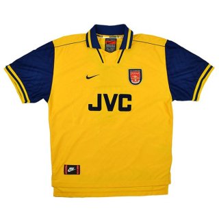 Thailande Maillot De Foot Arsenal Exterieur Retro 1996 1997 Jaune Pas Cher