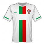 Thailande Maillot De Foot Portugal Exterieur Retro 2010 Blanc Pas Cher