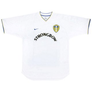 Thailande Maillot De Foot Leeds United Domicile Retro 2000 2002 Blanc Pas Cher