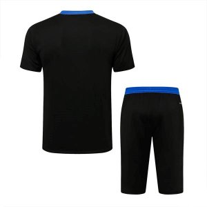 Maillot De Foot Entrainement Real Madrid Ensemble Complet 2022 Noir Bleu Pas Cher