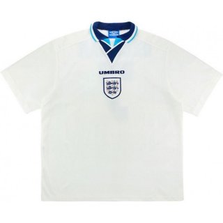 Thailande Maillot De Foot Angleterre Domicile Retro 1996 Blanc Pas Cher