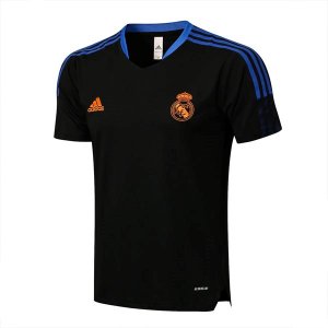 Maillot De Foot Entrainement Real Madrid Ensemble Complet 2022 Noir Bleu Pas Cher