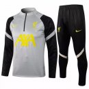 Survetement Liverpool 2021-2022 Gris Noir Jaune Pas Cher