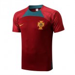 Maillot De Foot Entrenamien Portugal 2022-2023 Rouge Pas Cher