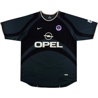 Thailande Maillot De Foot Paris Saint Germain Third Retro 2001 Noir Pas Cher